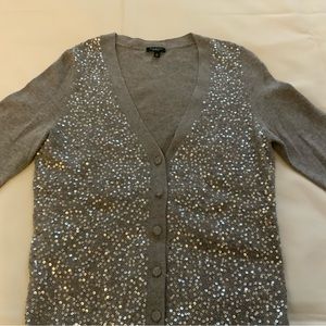 Talbots Lambswool/Angora Sequined Cardigan Sweater  Size :S